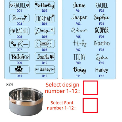Custom Stainless Steel Double Vacuum Pet Bowl, Large Capacity Food Water Feeder For Dogs Cats, Puppy Daily Accessories