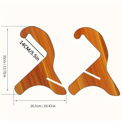 Universal Wooden Guitar Stand - X-Type Padded Holder for Acoustic/Electric/Bass/Ukulele, Portable & Stable