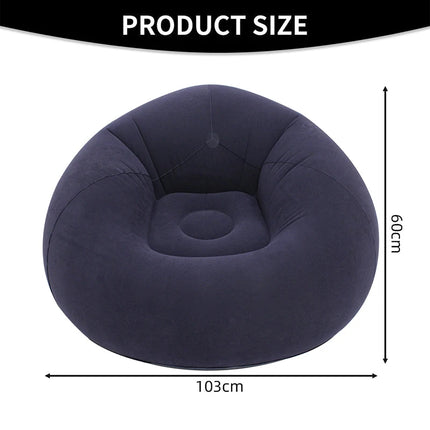 Inflatable Bean Bag Chairs Portable 9 Colors Blow up Chairs Lazy Sofa for Living Room Outdoor Camping Single Person