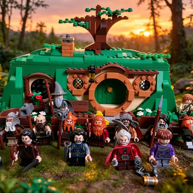 The Unexpected Journey 79003 bouwsteensets geschikt voor verjaardagscadeaus, compatibel met Legoed-deeltjes, 652 stuks.