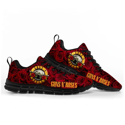 Guns N Roses Heavy Metal Rock Band Sports Shoes Mens Womens Teenager Breathable Sneakers Custom High Quality Couple Shoes