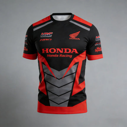 2026 Summer Hot Selling Honda Moto Speeds Short Sleeve Racing Team Product Men's T-shirt Racing Sports Casual Short Sleeve