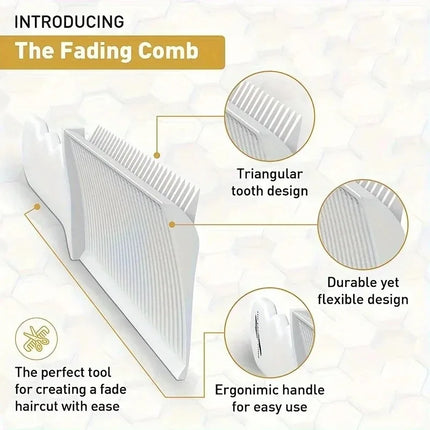 Fading Comb Professional Barber Clipper Blending Flat Top Hair Cutting Comb For Men Heat Resistant Fade Brush - product image