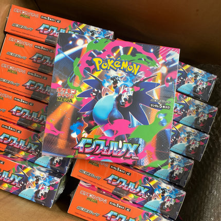 In Stock Pokemon Card Game Japanese M2 Mega Inferno X Booster Box Mega Charizard X Factory Sealed PTCG Collectible Cards Toy