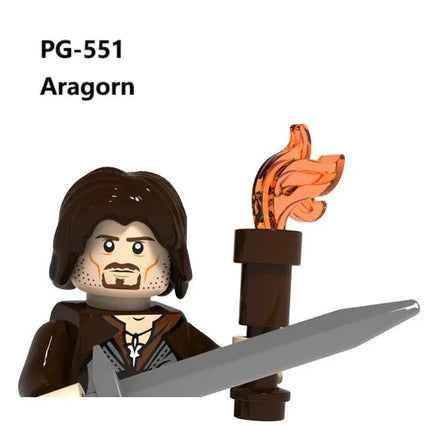 The Lord of the Rings Building Blocks Orc Sauron Gandalf Mini Action Figure Toys
