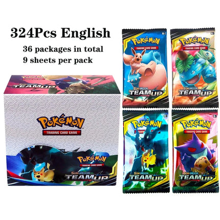 324Pcs/box Pokemon TCG Sun & Moom Unbroken Bonds 36 Pack Pokemon Cards Collecting Toys Pokmeon Card Game Board Game JOURNEY