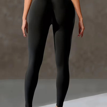 Women's High Waist Yoga Pants, Butt Lifting Wide Waistband Leggings, Adjustable Butt Lift Workout Trousers for Running Gym Fitne