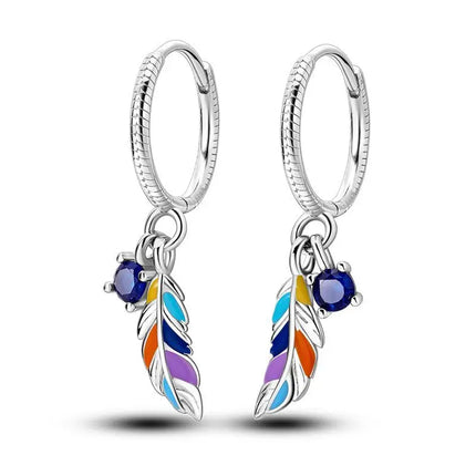Orstarry 925 Sterling Silver Sparkling Wings Earrings Original Jewelry Drop Earrings Women Jewelry Party Trendy Anniversary Gift