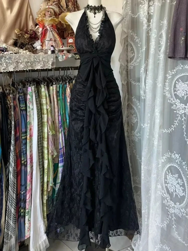 Neues elegantes Damen-Sommerkleid, sexy ärmellos, geblümt, Midi-Kleid, Boho Strand lässig, süßes Partykleid, Feen Korean Fashion Kleid Design