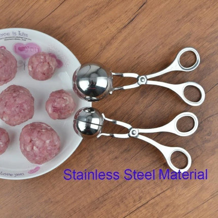 Meat Ball Maker Tool Stainless Steel Clip Round Rice Ball Shaper Spoon Meatball Making Mold Non Stick Stuffed - product image
