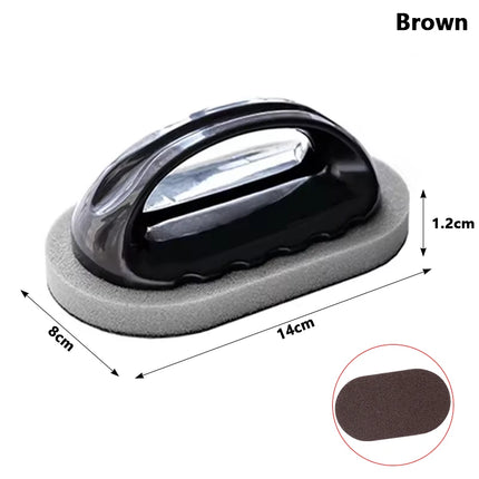 Magic Emery Sponge Brush Wipe Eraser Cleaner Kitchen Bath Rust Strong Decontamination Cleaning Tools With Handle - product im