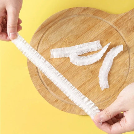 Disposable Food Cover Saran Wrap Bowel Cover Food Grade Fresh-keeping Plastic Bag Kitchen Storage Accessories