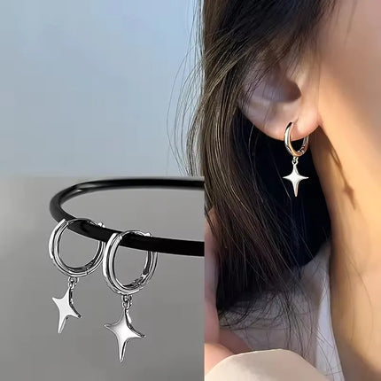 VENTFILLE 925 Sterling Silver Geometry Hoop Earring for Women Minimalism Classic Office Versatile Fashion Jewelry Gift Dropship