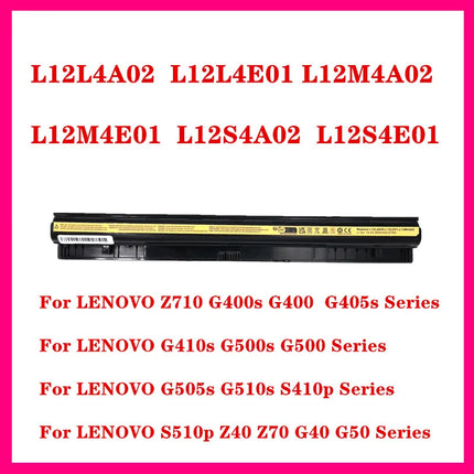 Laptop Battery For Lenovo L12L4A02  L12L4E01  L12M4A02  L12M4E01  L12S4A02  L12S4E01