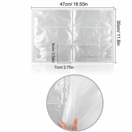 9 Pocket 540 Cards Collection Album Holder Binder Folder Fit For Pokemon YuGiOh TCG Game Sports Football Anime Card Storage