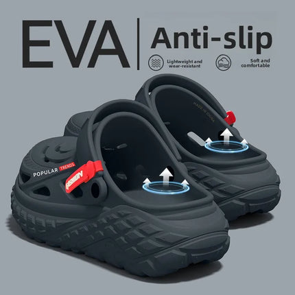 Operating room hole shoes men's 2026 summer new non-slip deodorant arch support wear wear wear cool slippers men