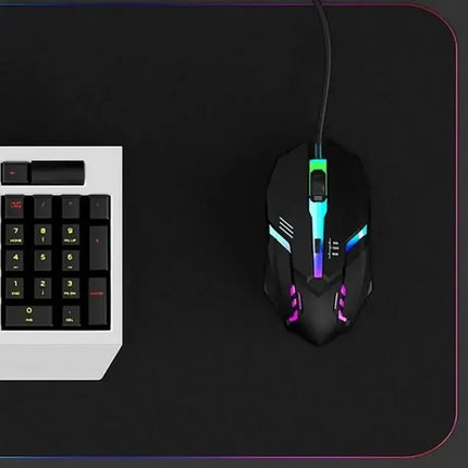 Ergonomic Gaming Mouse, Suitable for Desktop and Laptop Computers, 4-Button USB RGB Backlit Mouse - product image from BSM MA