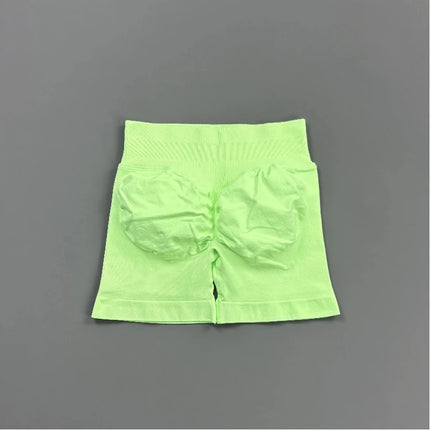 HISTELLO Gym Shorts 4.5" Women Fitness Sports Biker Shorts Low Waist Running Pants Workout Scrunch Butt Yoga Seamless Leggings