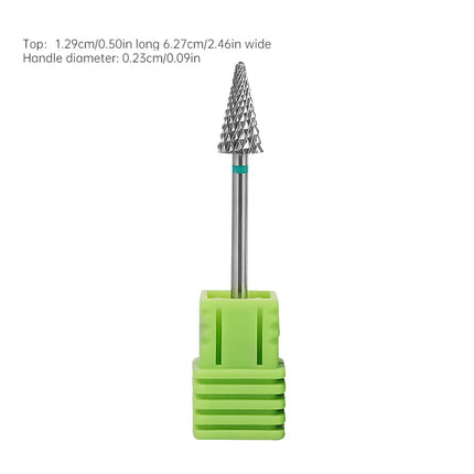 KANIU 1PCS 5X0.6CM Small Umbrella Tungsten Steel Grinding Tip Nail Drill Bit Carbide Nail Tool Electric Manicure Drill Accessory