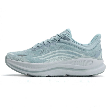 ArfaStep Men Women Gray Mesh Running Shoes Thick Cushioning Sole Breathable Sports Sneakers for Jogging Gym Training