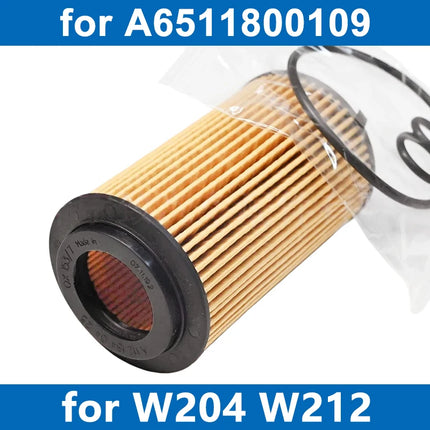 1/6/10PCS Car Oil Filter A6511800109 For OM651 Engine W204 W205 W212 W447 X156 X253 B906 A180 B200 C200 E220 E250 GLA200 GLC220