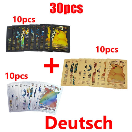 81-36Pcs Pokemon Cards German Spanish French English Vmax GX Energy Card Pikachu Rare Collection Battle Trainer Boys Gifts Toys