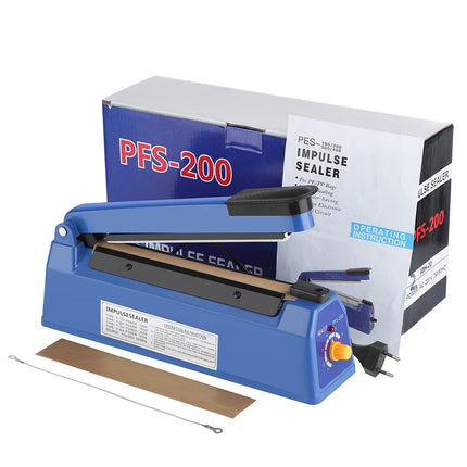 200mm 110/220V Heat Seal Machine Household Impulse Vacuum & Power Suction Food Meat Plastic Bag Sealer Kitchen Fruit Storage