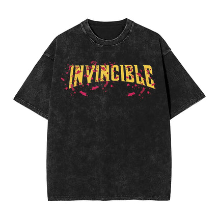 Conquest Invincible T Shirt Men's  Pure Cotton Awesome T-Shirts O Neck  Tee Shirt Short Sleeve Clothes Gift