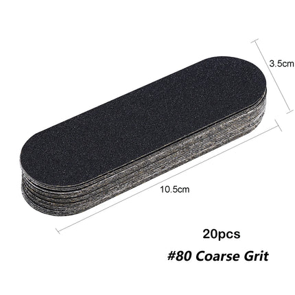 20PCS #80 180 Foot Rasp Profession Feet Care Hard Dead Skin Callus Remover Pedicure File Replacement For Stainless Steel Handle