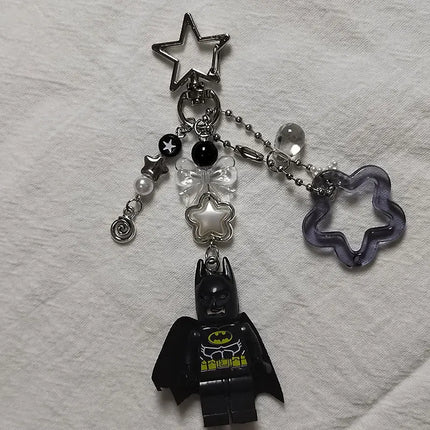Handmade Cartoon 3D Fairy Bat Keychain y2k bow keychain