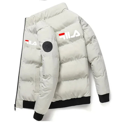 New 2026 Autumn/winter Men's Short Jacket, Fashionable Outdoor Casual Stand-up Collar Zipper Men's Cotton-padded Jacket
