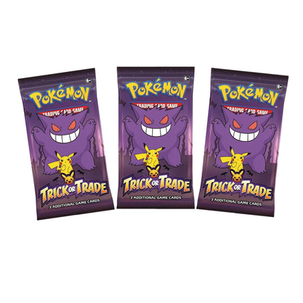 Cartoon Anime Pokemon Game Collection Card Halloween Trick or Trade Gengar & Pikachu Cards Mini Booster Bag Battle Trainer Gift