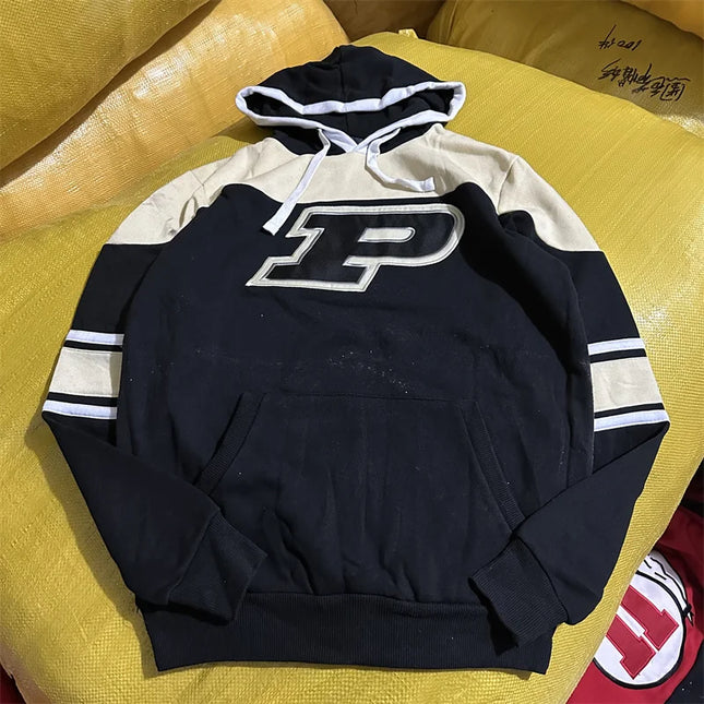 NCAA bestickter American Casual Dance Basketball Hoodie, lockeres Vintage-Sweatshirt, Jugend-Wintermode, Streetwear