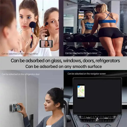 Silicone Suction Cup Phone Holder Multi-Functional Anti-slip Mobile Fixture Pad Double Sided Detachable For iPhone Huawei Tablet