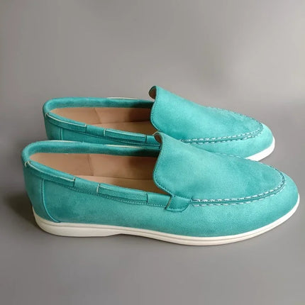 Luxury Mens Suede Leather Loafers 2026 Classic Brand Breathable Slip-On Casual Driving Shoes Moccasins for Men