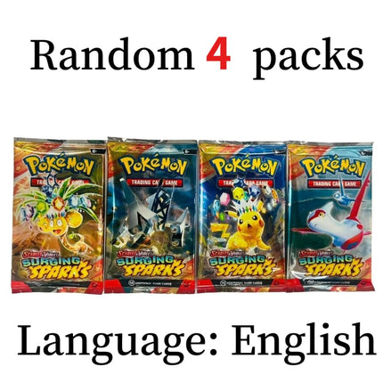 4 Pcs Pokemon Card CHAOS PISING  ASCENDED HEROES  English Booster Battle Pokemon Card Game Carte Trading Collection Cards Gift