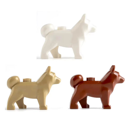 MOC Animal Scene Building Blocks Cats Dogs Sheep Pigs Chickens Eagle Parrots Dolphin Zoo Fram Accessories DIY Toys Bricks T14