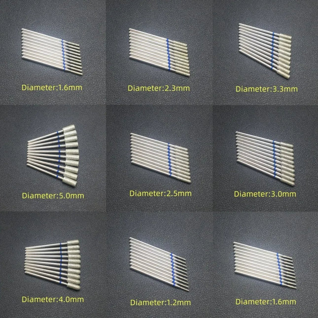 10 Piece Nail Milling Cutter Set Diamond Electric Nail Enhancement Drill Nail Drill Corner Cleaning - product image 2