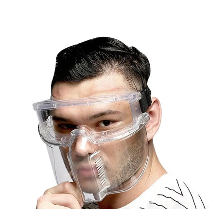 Transparent Protected Face Shield Mask Ergonomic Multipurpose Full Face Mask Anti-impact Anti-oil Splash Kitchen Face Mask