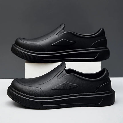 Men's Chef Shoes Anti Slip Oil Resistant Dirt Resistant Kitchen Shoes Work Shoes Quick Drying Rain Shoes Large Size Breath Clogs