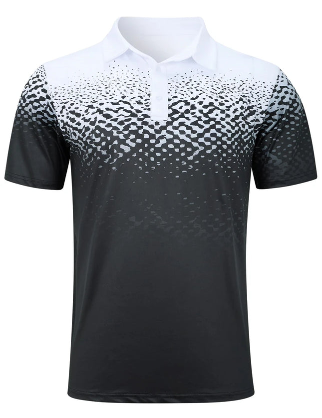 Men's Sports Style Polo Shirts 3D Print Golf Shirt Button Up Breathable Summer New Short Sleeve Men's Clothing Sport Streetwear