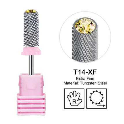 Tapered Barrel Nail Drill Bits Carbide Nails Grinding Head Milling Cutter 4XC Hard Soft Gel Removal Polishing DIY Tools