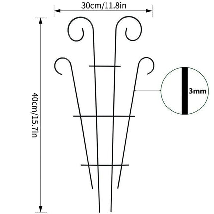 Climbing Plant Trellis Plant Support Garden Stake Stand Climbing Rack Iron Flower Trellis Frame Stand Holder Garden Decor