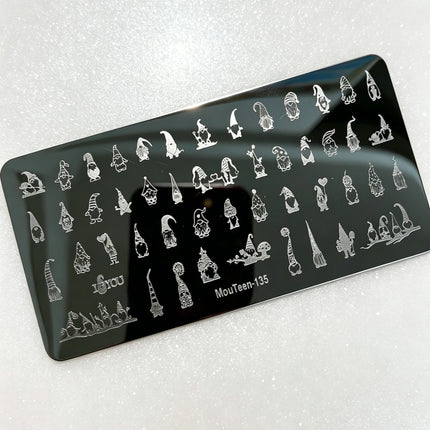 MouTeen263 Nail Stamping Plate Cursive English Word & Phrase Design Nail Art Template Romantic Letter Manicure Printing Tool