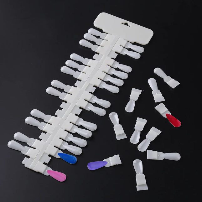 36/72/108 puntas de uñas postizas, exhibidor de esmalte de uñas, exhibidor de gel en barra, práctica de color natural, herramientas de soporte para marco de uñas