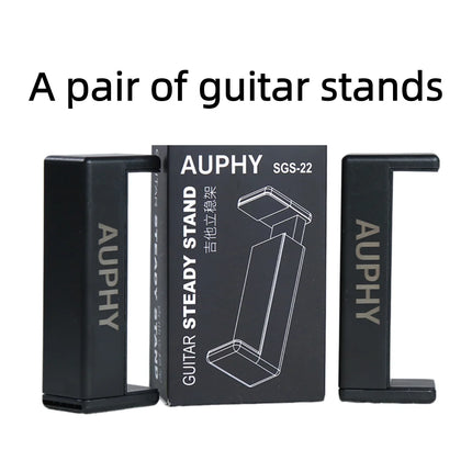 AUPHY SGS22 4Pcs Acoustic Guitar Stand Clip-on, Ultra-light Mini Floor Holder for Daily Practice, Fits Classical Folk Guitar