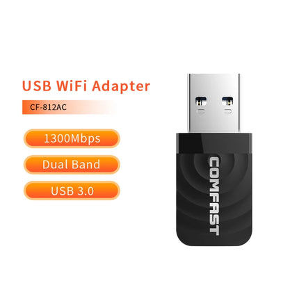COMFAST 1300Mbps Usb 3.0 Wifi Adater 2G&5g Dual Band WIFI Adaptador Antenna 802.11AC MU-MIMO Network card 802.11AC Gigabit card