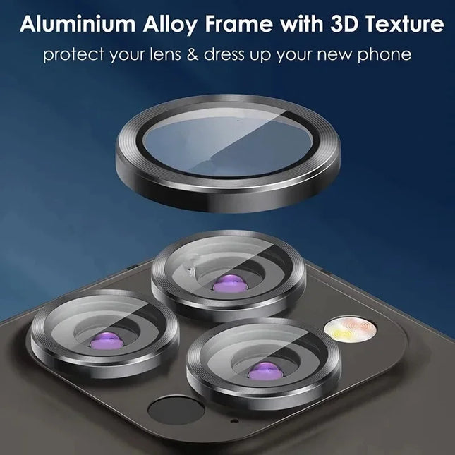 3-2 Stück Kameraobjektivschutz für iPhone 17 Pro Max 17Pro 17Air Metallringschutzglas für iPhone 14 15 16 ProMax Kameraobjektiv