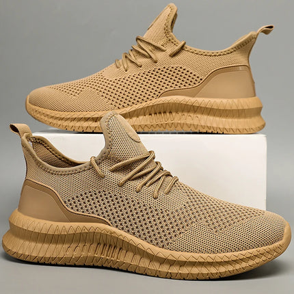 Men Walking Shoes Fashion Lightweight Outdoor Breathable Sports Flat Mesh Comfortable Casual Tennis Shoes for Men