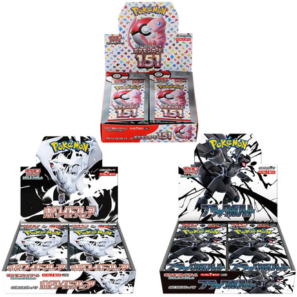 140pcs/Box Pokemon Card Scarlet Violet 151 Japan SV2a Sv11W Zekrom Version TCG Classics Expansion Booster Box Trade Card Gifts
